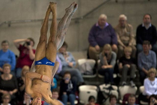 Tom Daley pictured in action