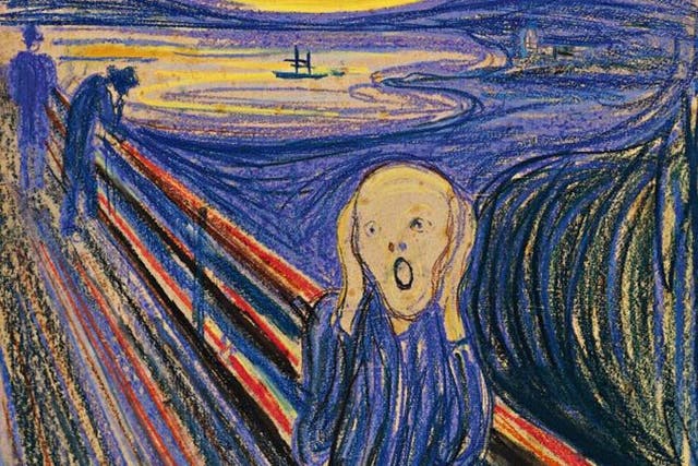 Has he just seen the price? Munch's masterpiece is being auctioned, with an estimate of £51m