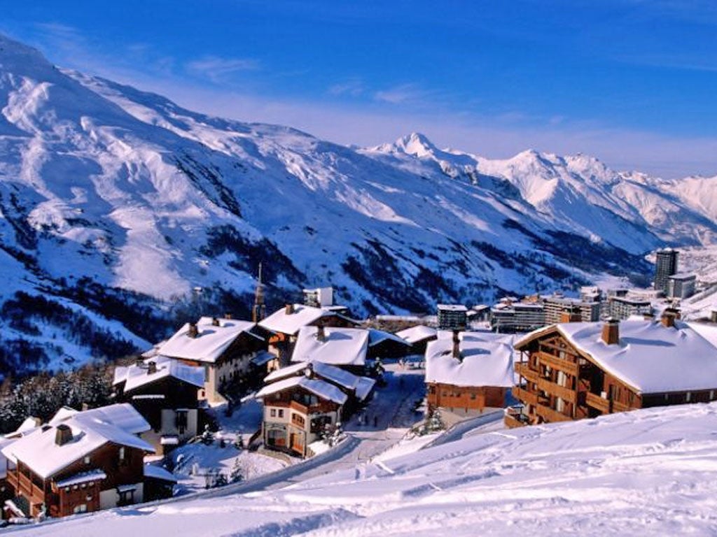 Les Menuires ski resort in the Savoie, where the protesters were employed