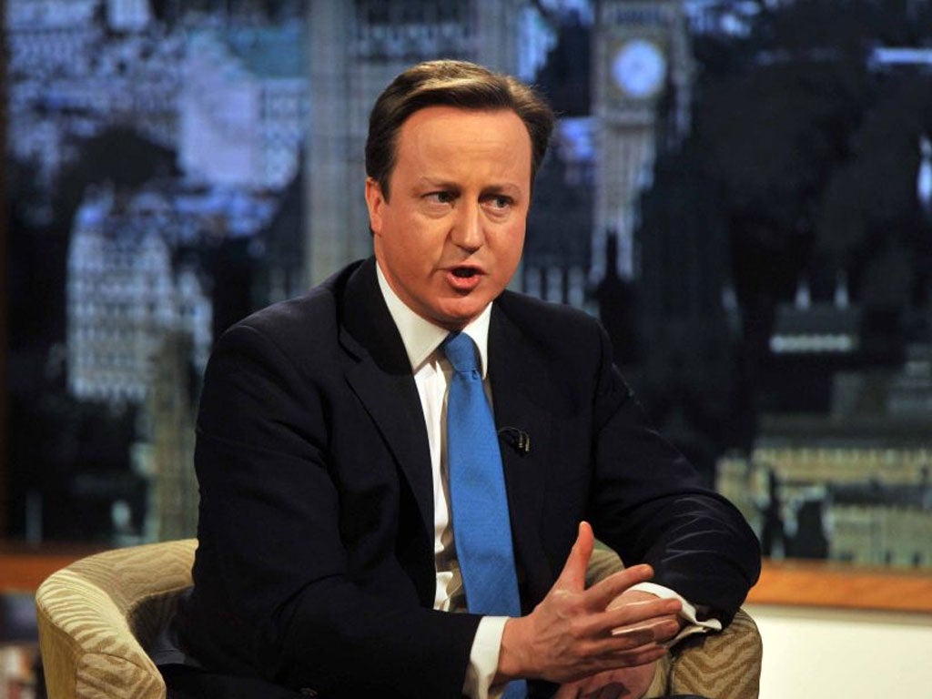 David Cameron made clear today that military action against Iran remained an option