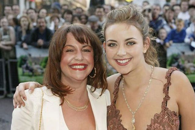 Charlotte Church with her mother Maria
