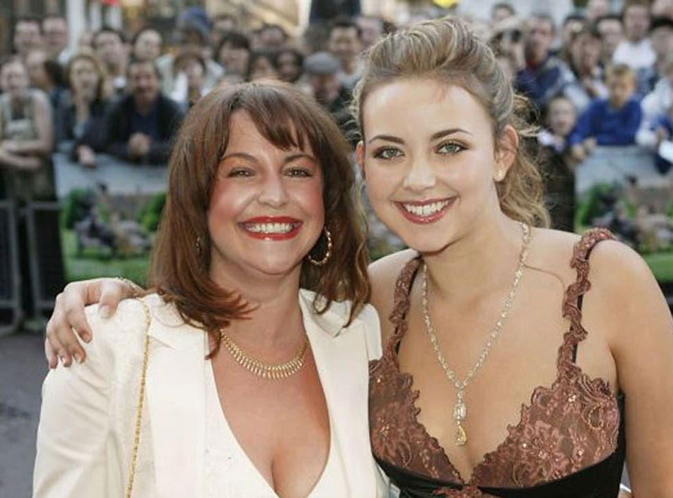 Charlotte Church with her mother Maria