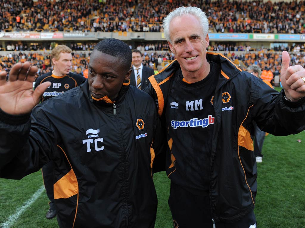 Terry Connor (left) pictured with Mick McCarthy