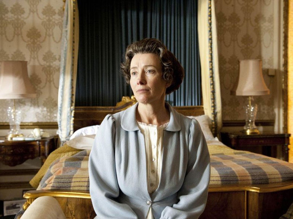 Royal turn: Emma Thompson plays the Queen in a Sky Arts drama