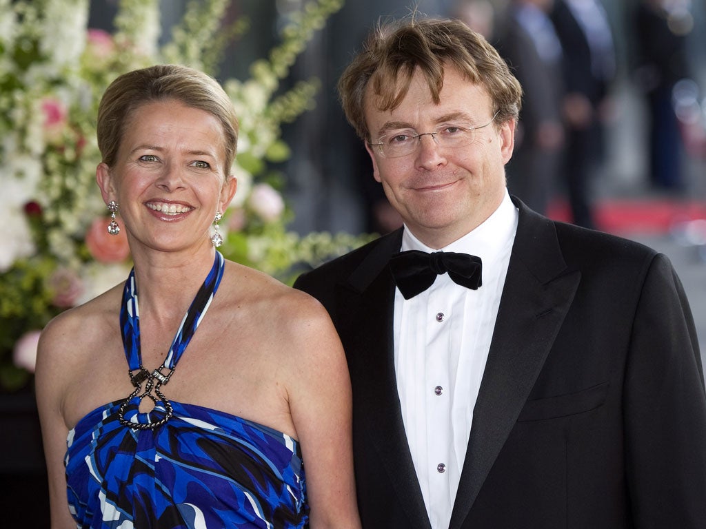 Dutch Prince Friso with his wife Princess Mabel