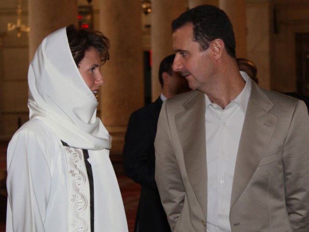 Syria’s leader Bashar al-Assad and his wife Asma provoking anger but not action