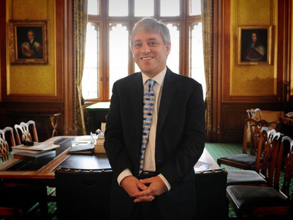 John Bercow said many of those who had tried to prevent him becoming Speaker in 2009 were still 'sulking' three years later