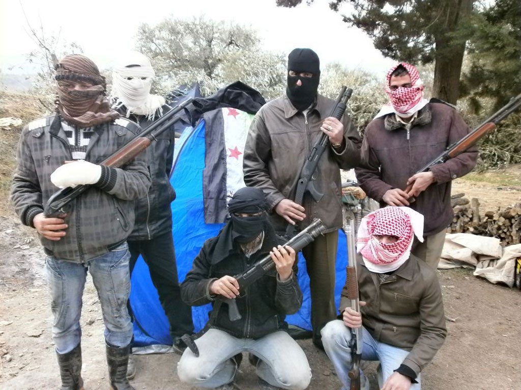 Rebel fighters in Idlib, which has come under sustained attack from Syrian government forces in recent days