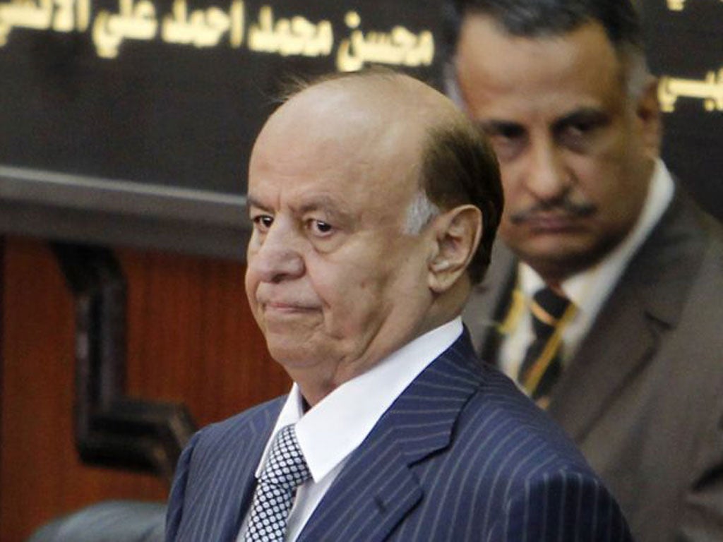 Former president of Yemen Abd-Rabbu Mansour Hadi