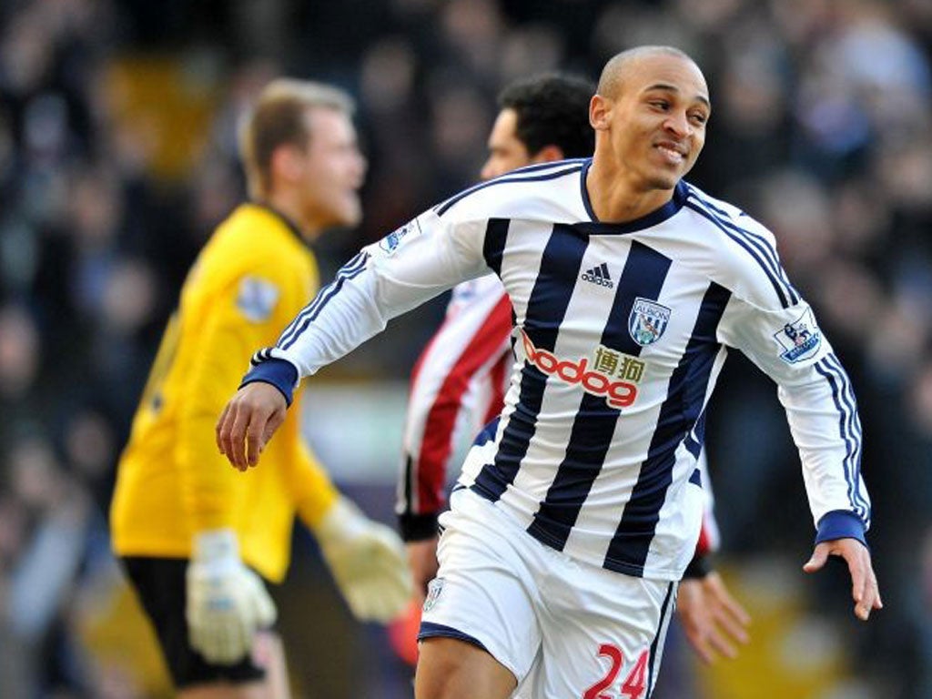 Peter Odemwingie is happy to score after just three minutes