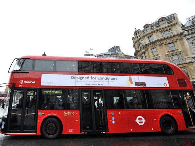 A London bus was pulled out of service after a dog was abandoned on it