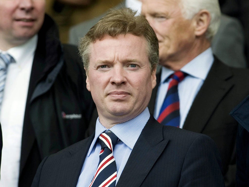 Glasgow Rangers owner Craig Whyte