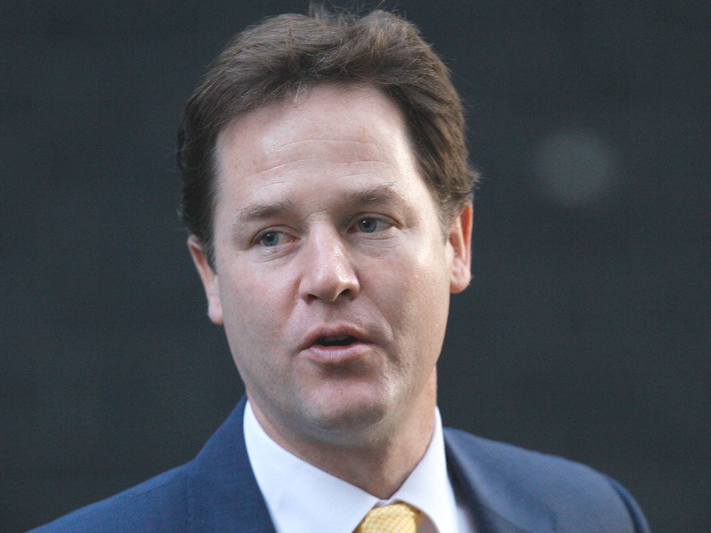 Clegg says the Government was prepared to impose a three-line whip on its MPs