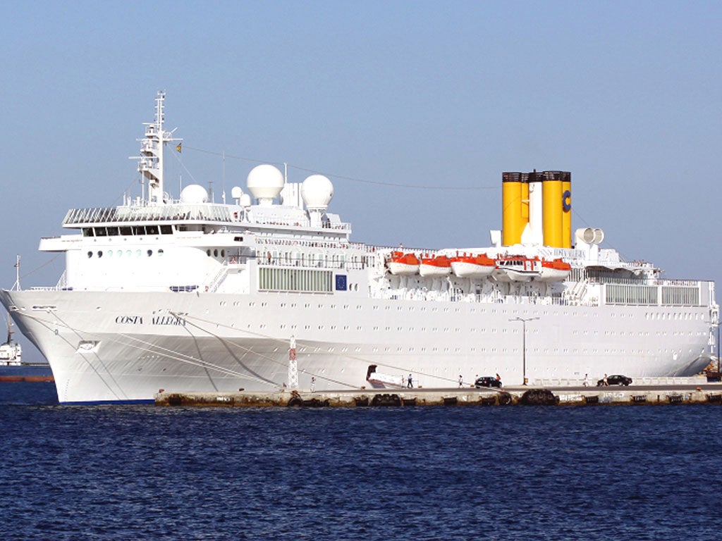 A fire in the engine room of the Costa Allegra has left it a drift at sea