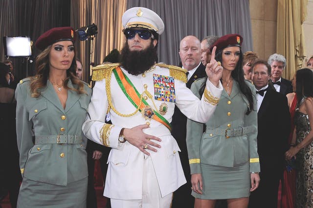 The star of forthcoming fictional bio-com The Dictator, Sacha Baron Cohen made headlines before he even arrived