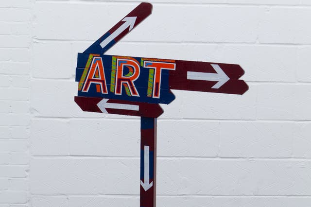 Bob & Roberta Smith, Art is Everywhere - one of the artworks being auctioned at the Contemporary Art Society gala tomorrow.