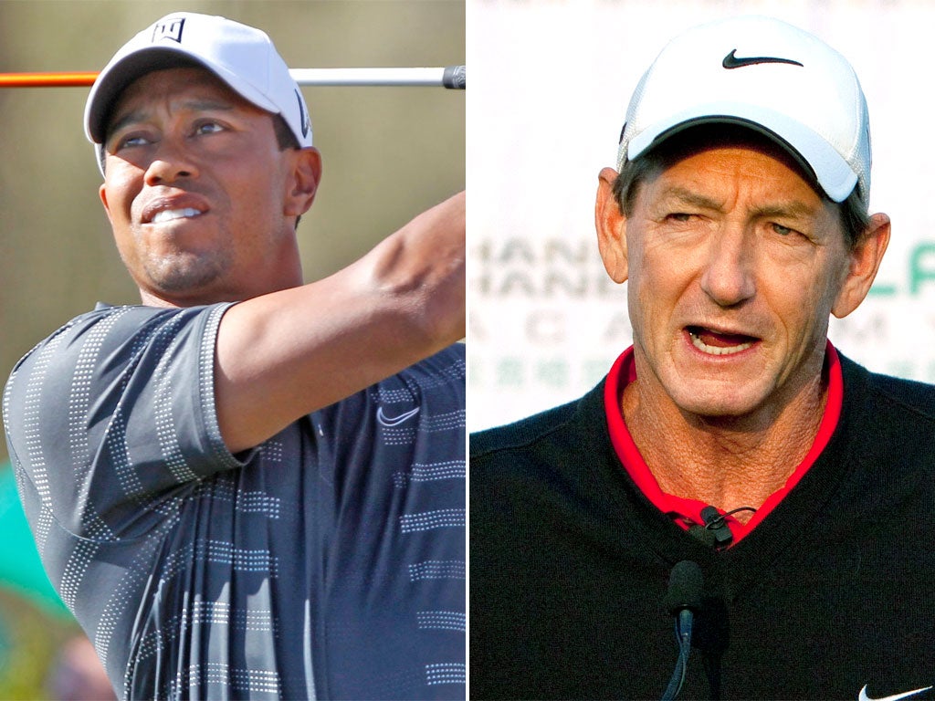 Tiger Woods planned to switch to the military, says former coach Hank Haney, right