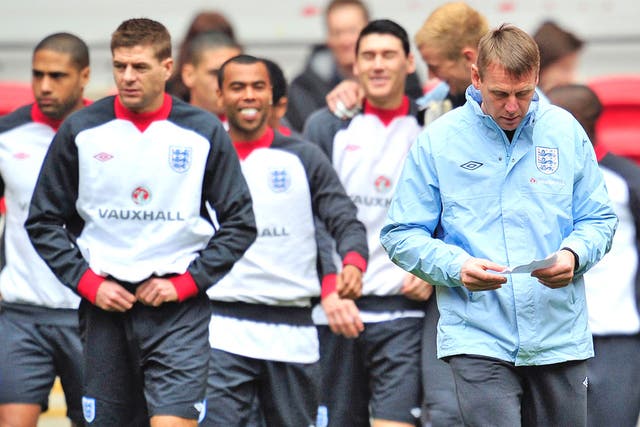 Stuart Pearce might have written down the England team but he is not letting anyone know