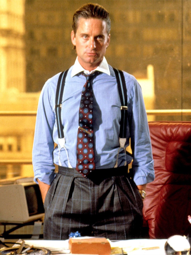 Michael Douglas as Gordon Gekko in 'Wall Street'