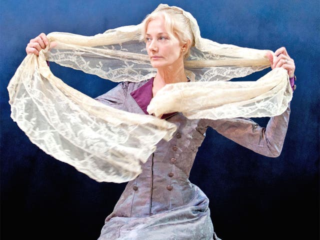 Joely Richardson as Ellida, 'a picture of statuesque frailty' 