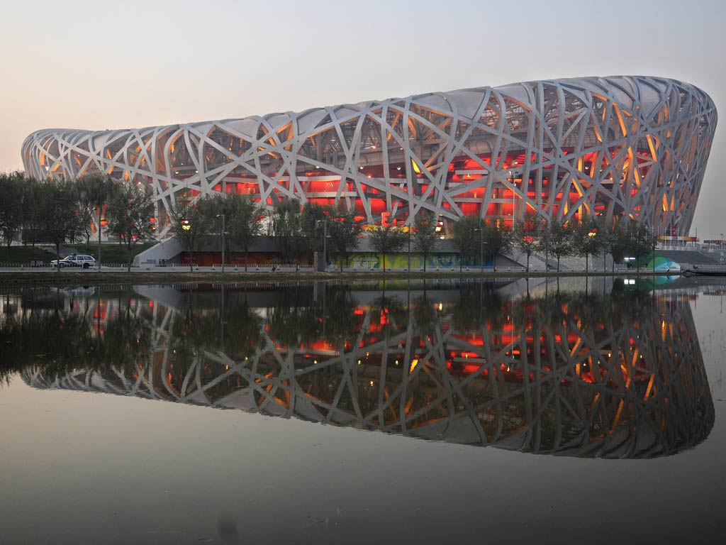 A view of the Olympic Stadium in Beijing
