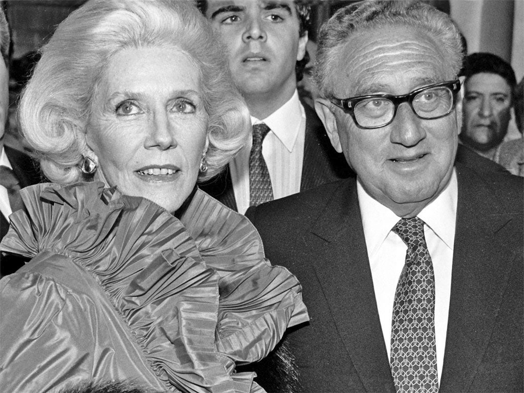 Friends in high places: Lacroze de Fortabat with Henry Kissinger