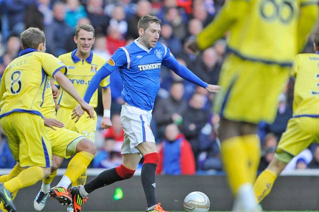Kirk Broadfoot says the pressure is still on Rangers to win games