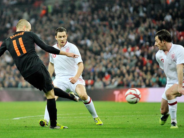 Robben fires home the Netherlands winner
