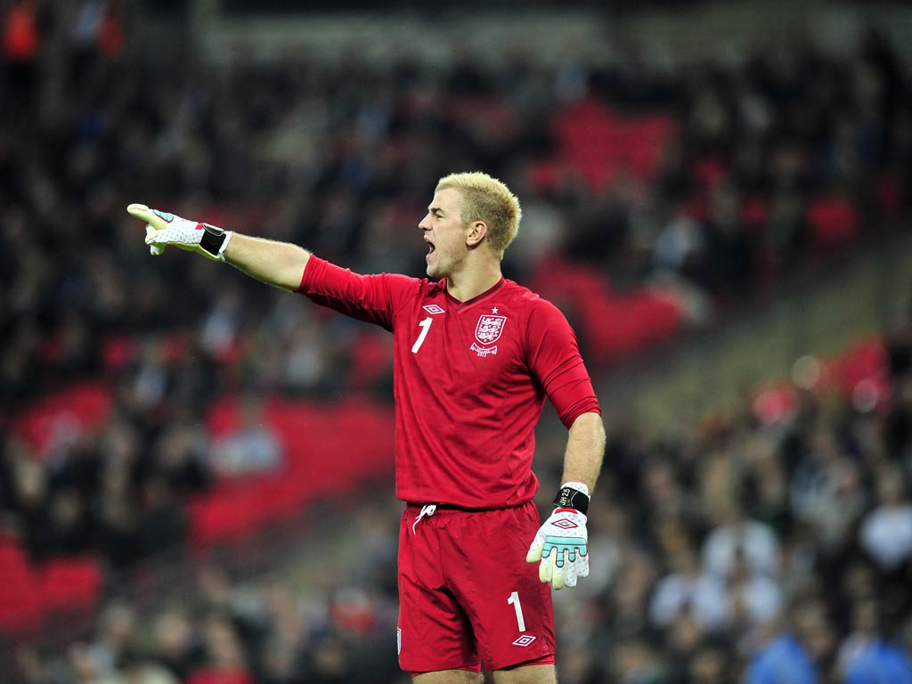ENGLAND Joe Hart: Had never lost in 16 previous appearances and could not be blamed for the three goals. One early save from Robben and might have expected more to do. 6/10