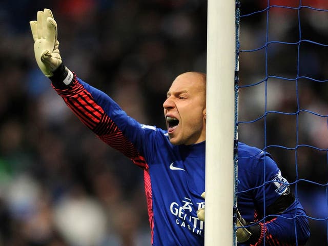 Brad Guzan is behind Shay Given in the pecking order