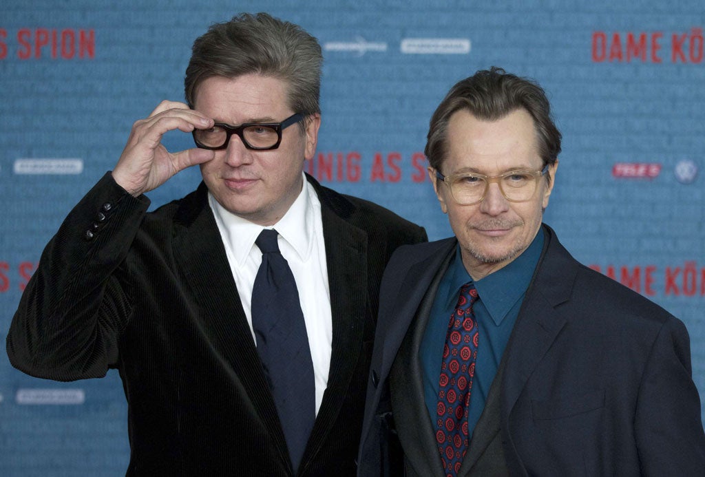 Tinker Tailor Soldier director Tomas Alfredson with one of the film's stars Gary Oldman
