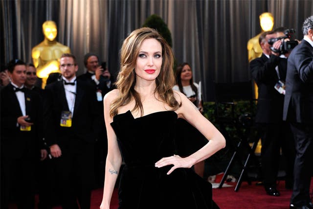 Angelina Jolie at the Oscars earlier this year