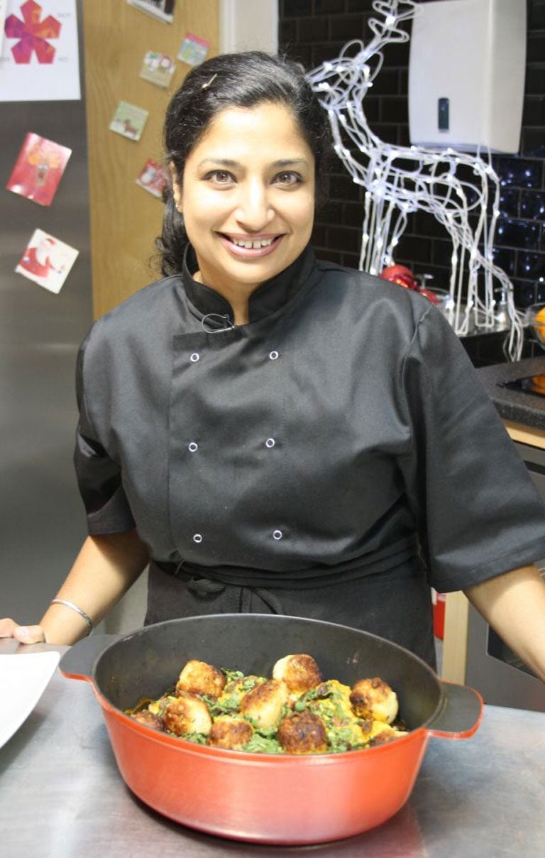 After training at Leiths School of Food and Wine and gaining experience at Bibendum, Vong and with chef Tom Kime, Angela Malik established The Angela Malik School of Food and Wine, which is acclaimed for its Asian cookery courses. She is also a panellist