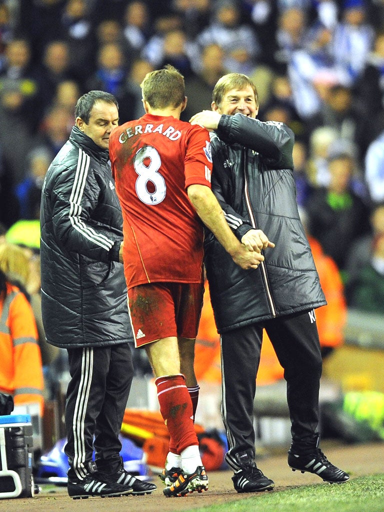 Steven Gerrard may miss Liverpool’s game with Arsenal tomorrow with a hamstring injury