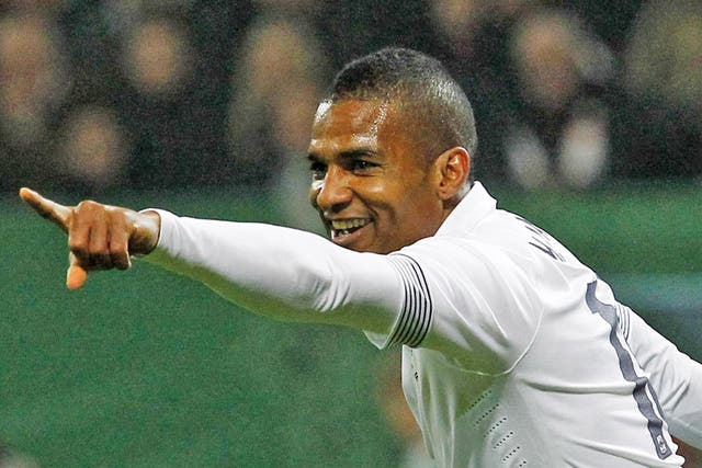 Chelsea’s Florent Malouda enjoys scoring in the 2-1 friendly win over Germany on Wednesday night