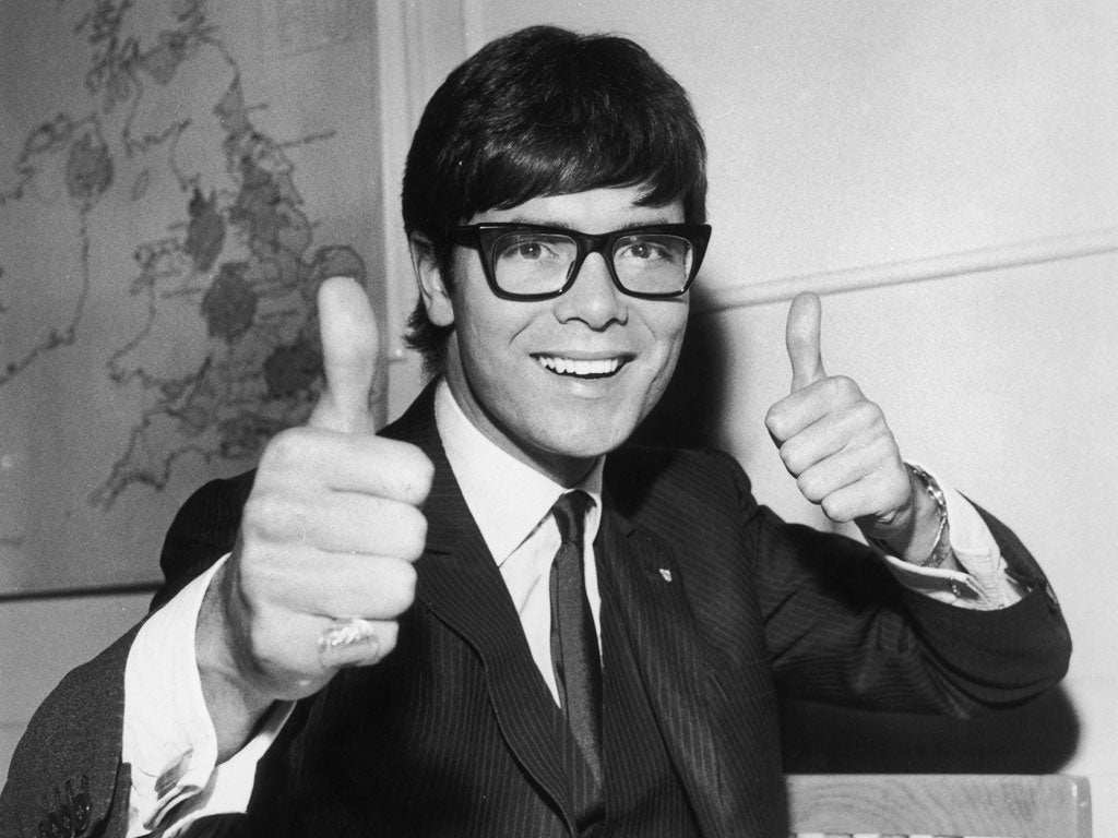 A fresh-faced Cliff Richard earned a Eurovision silver medal in 1968 with 'Congratulations', and returned to the competition in 1973 with his song 'Power to All Our Friends', which took him to third place.