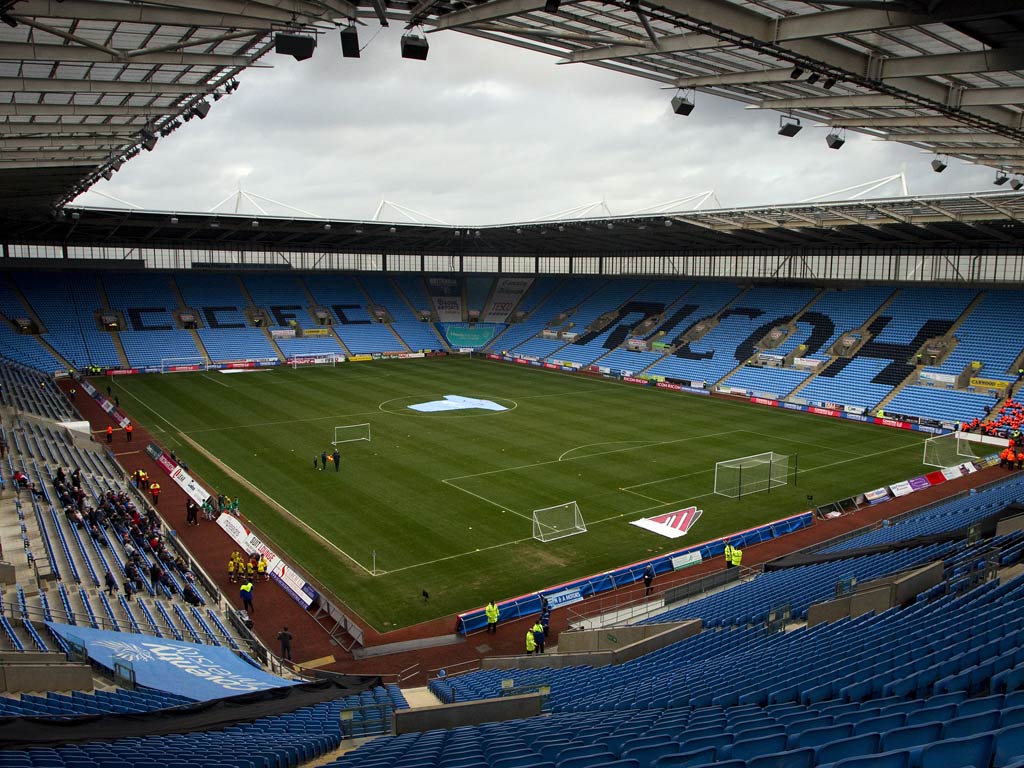 A view of Coventry's Ricoh Arena - the Sky Blues home, or not
