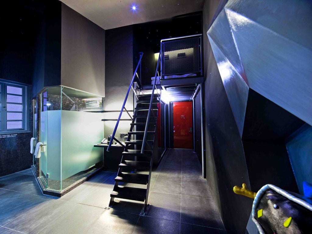 Wanderlust, Little India

<p>A quartet of cutting-edge design studios was selected to imagine four fantastical floors at Wanderlust. It starts with "industrial glam" in the lobby – all dangling lights and exposed air vents. Next, it ascends to "eccentricity" where song names such as "Yellow Submarine" and "Blue Monday" reflect room colours. On the third floor, it continues with all-white options and cartoon graphics and emerges to a childlike world of aliens, tree houses and spaceships on the fourth.</p>

<p>Wanderlust, 2 Dickson Road (00 65 6396 3322; wanderlusthotel.com). Doubles from S$233 (£117), B&B.</p>