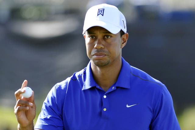 Tiger Woods began well but faced a battle to make the cut in Florida