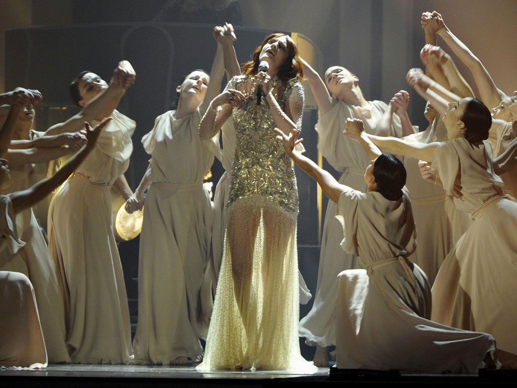 Centre of attention: Florence Welch at last month’s Brits