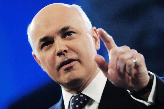 The Work and Pensions Secretary Iain Duncan Smith