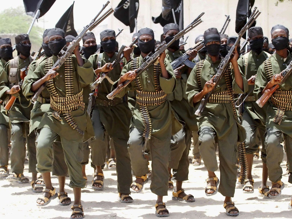 Al-Shabaab fighters training