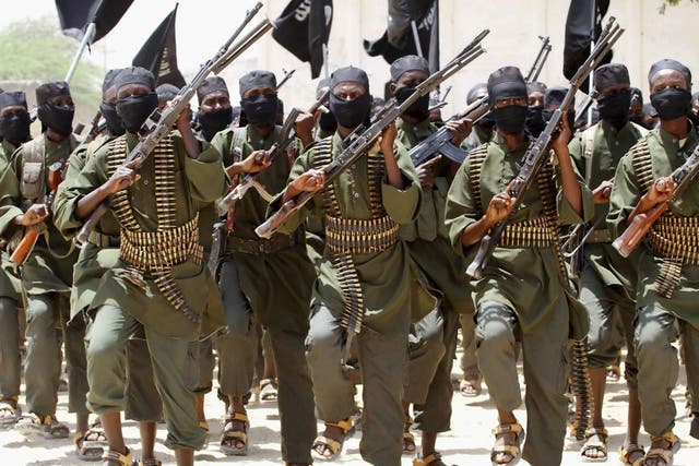 Al-Shabaab fighters training