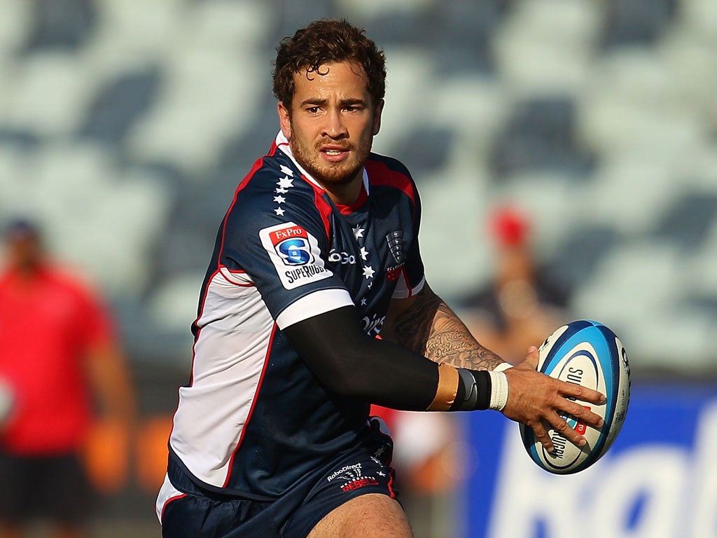 Cipriani, here playing for the Melbourne Rebels, is good enough to play for England again, at fly-half with Owen Farrell wearing the No 12 jersey