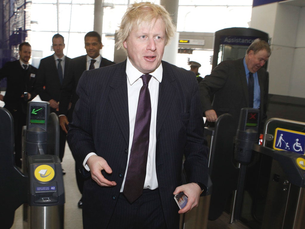Punctuality has never been London Mayor Boris Johnson’s strong point