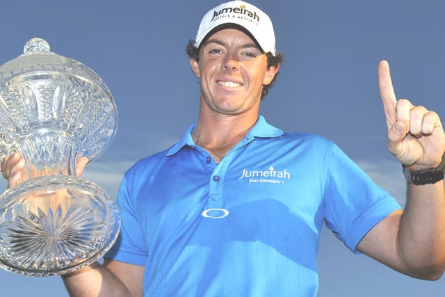 Rory McIlroy makes sure everyone knows he is the new world No 1 after victory in the
Honda Classic in Florida yesterday