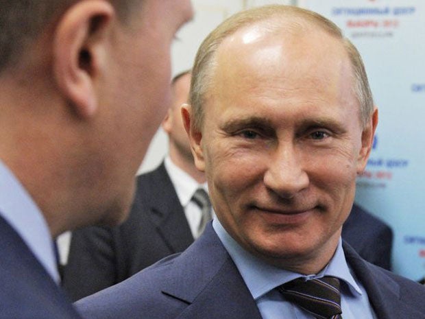 Vladimir Putin today rejected opposition protests against his presidential election victory