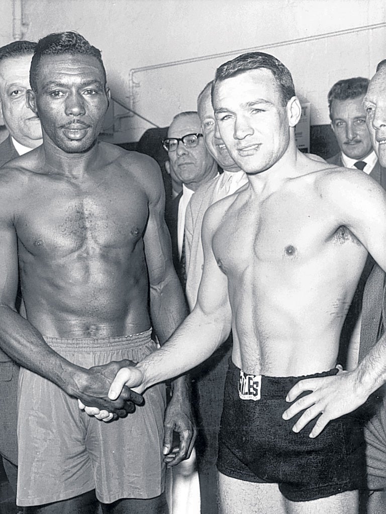 Charnley, right, with Joe Brown before their Earl's Court fight in 1961