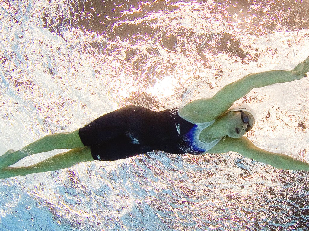 Jemma Lowe, one of Britain's three world-class swimmers