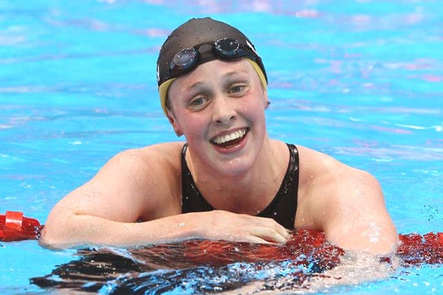 Hannah Miley revels in a second national title in four days after
setting the fastest time of the year in the 200m individual medley